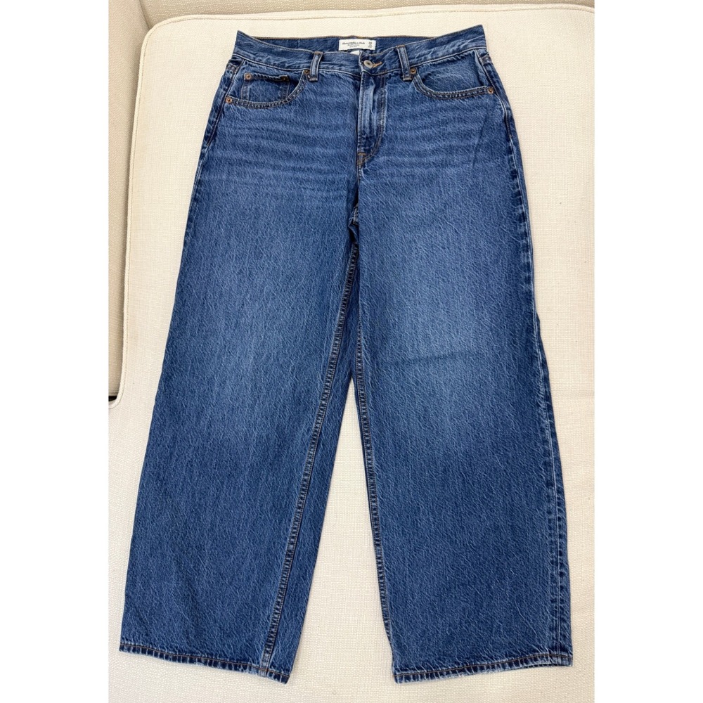 Abercrombie & Fitch Ultra Loose Jeans Womens 26/2s Curve Love Low Rise Excellent